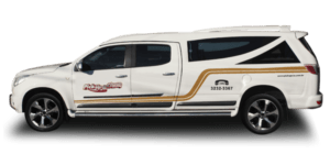 transformação funeraria para hilux cabine simples