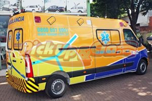 transformação para ambulancia