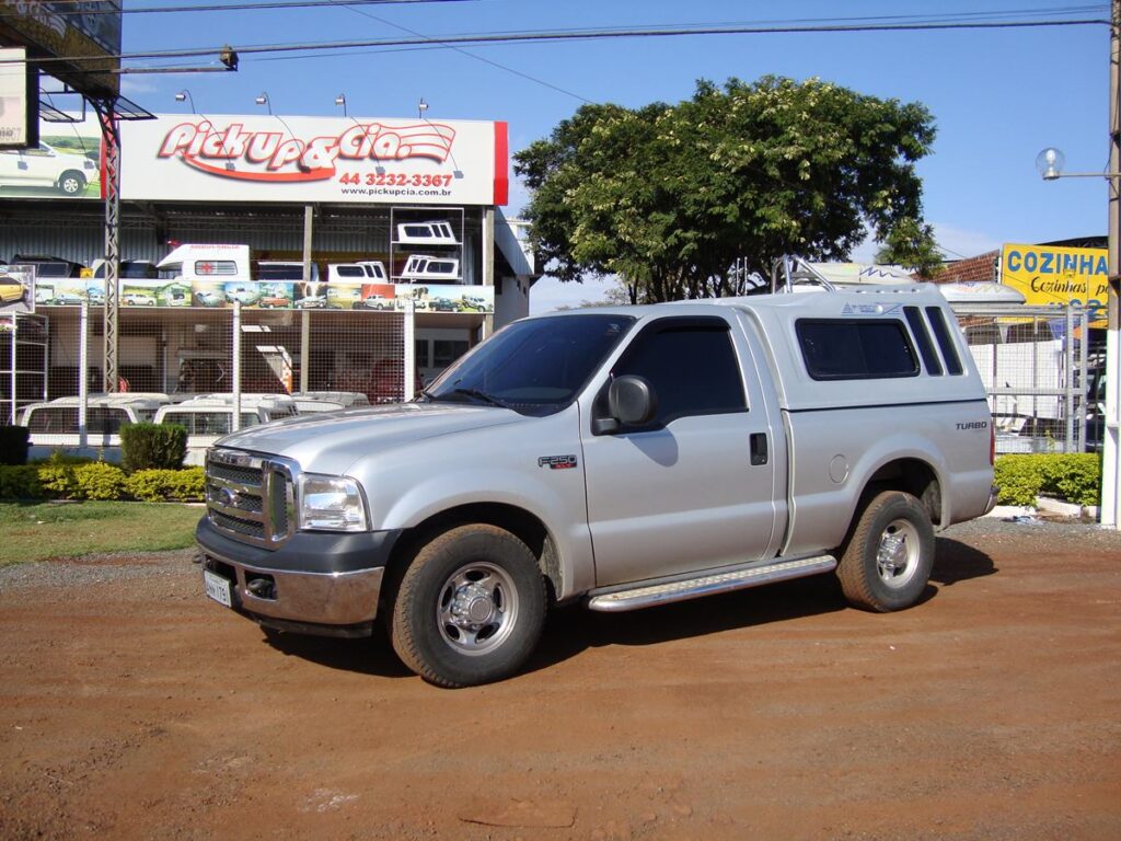 Capota de Fibra Tobogã para F250 cabine simples.