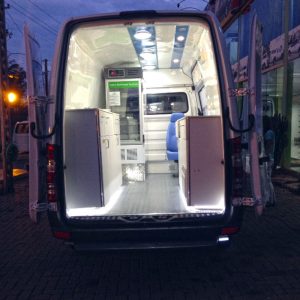 Escritório móvel, consultório móvel de fibra