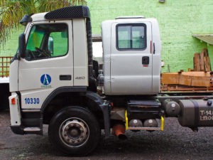 cabine suplementar para caminhão volvo, cabine de fibra, cabine auxiliar